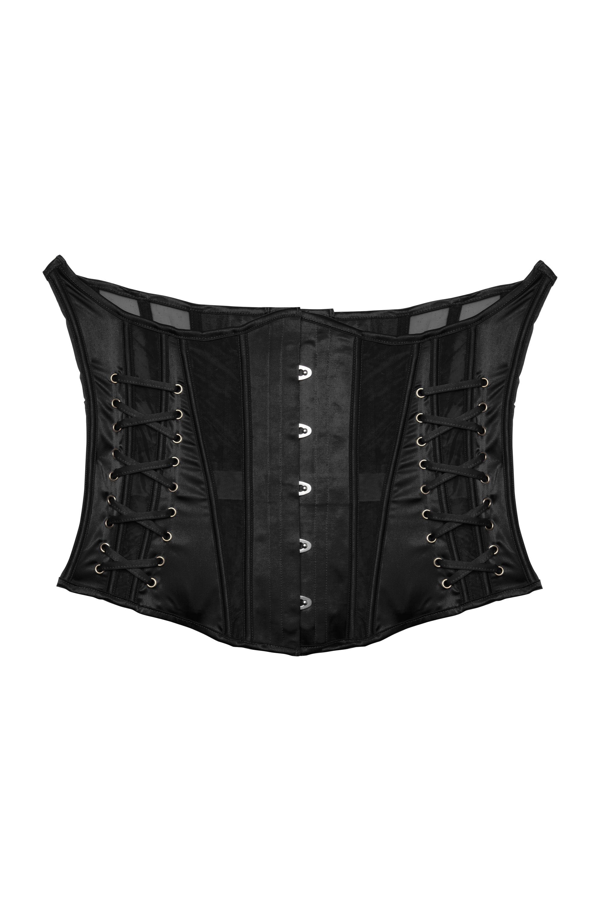 Etta Black Tie Underbust Corset