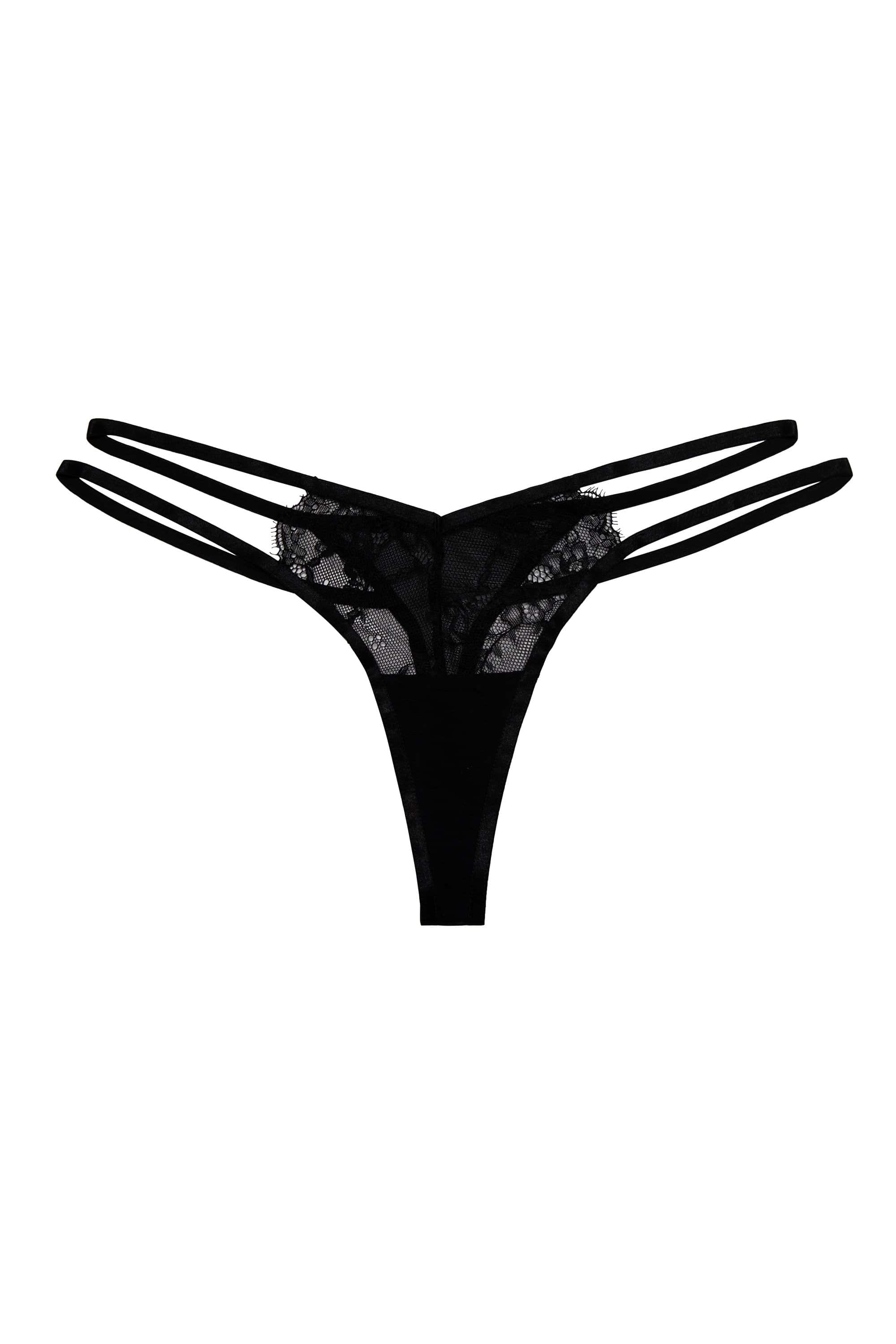 Wolf & Whistle Renata Black Thong