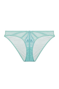 Valerie Aqua Embroidery & Mesh Brief