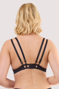 Lilith Black Graphic Embroidery Bra