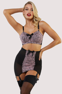 Elsie Pink Lace Girdle