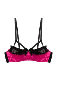 Inga Pink Ruffle Balconette Bra