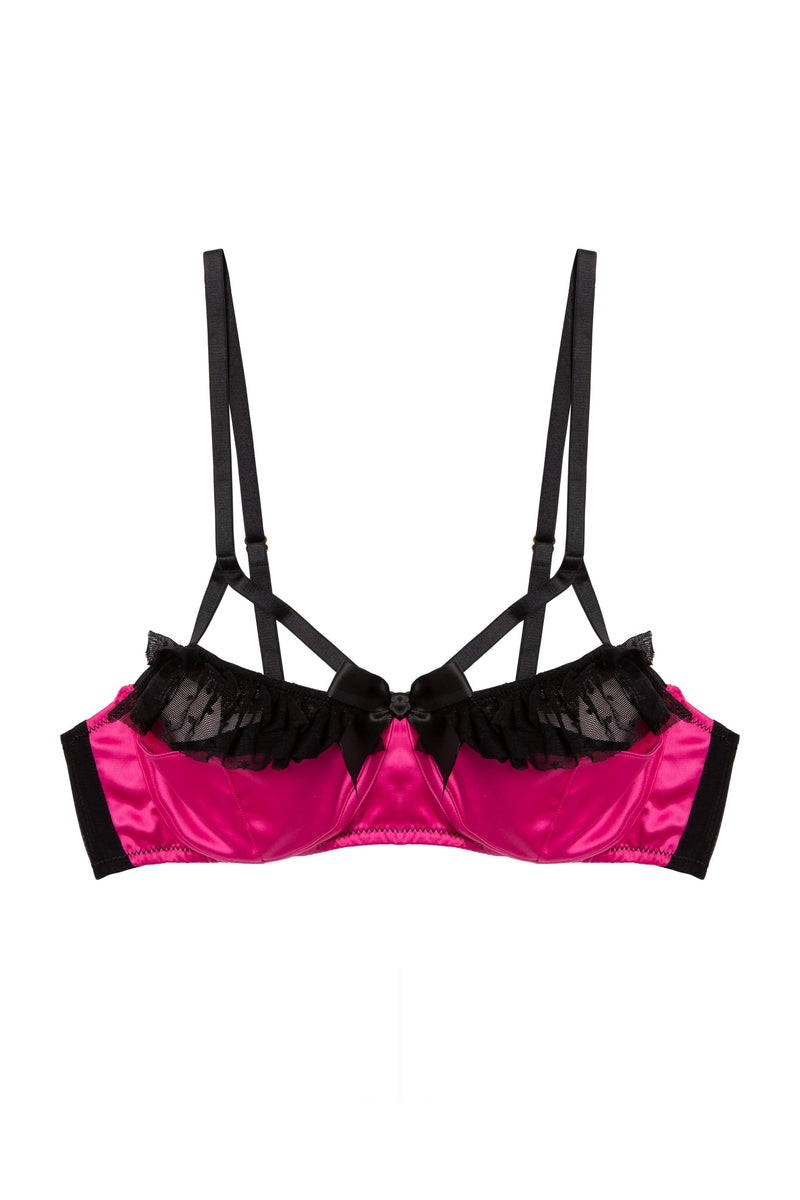 Inga Pink Ruffle Balconette Bra