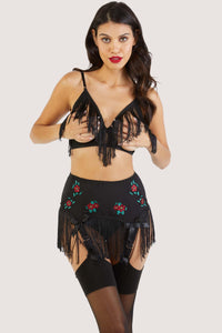 Mabel Western Fringe Open Cup Bra
