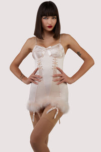 Elsie Peach Mesh Classic High Waist Brief