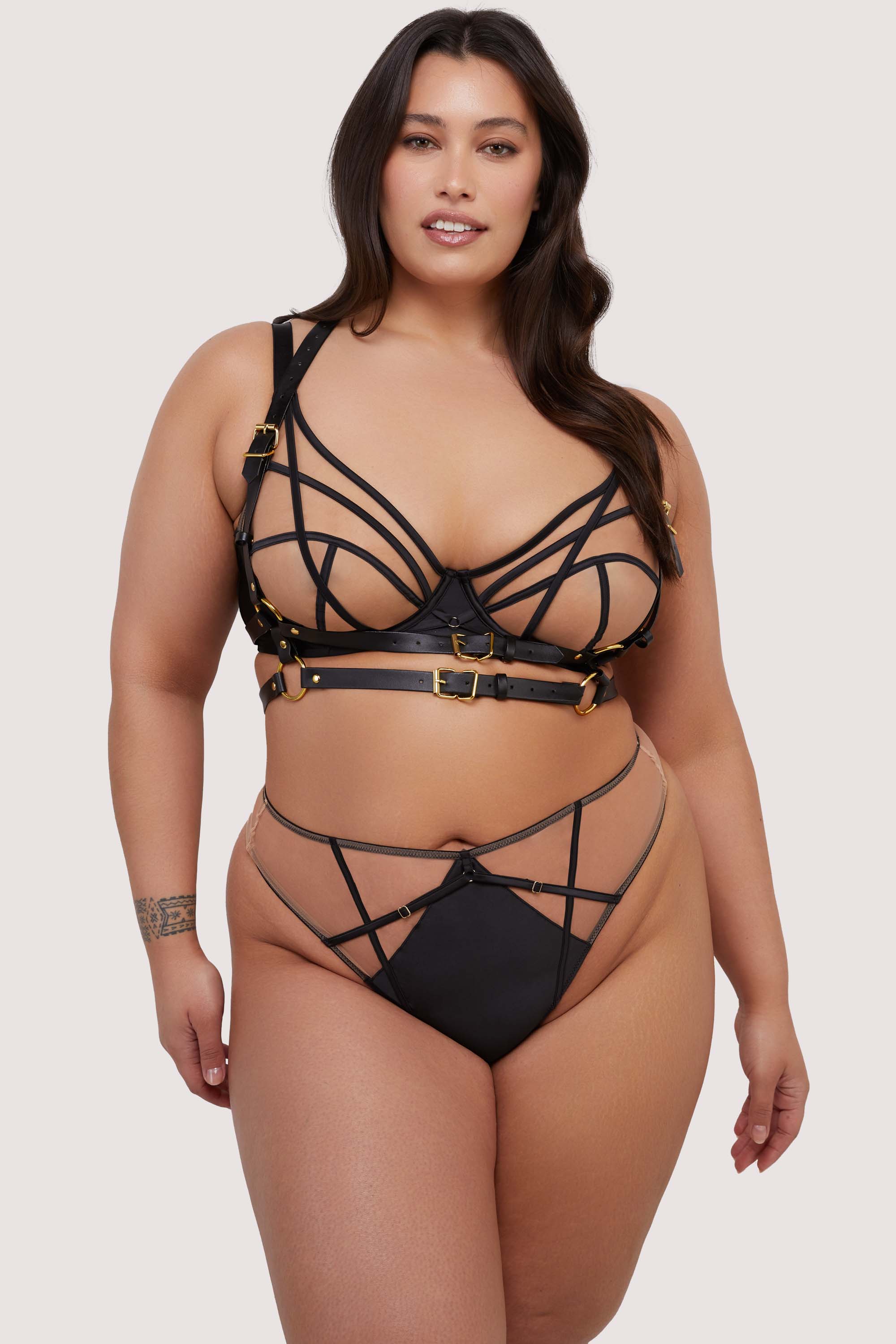 Black Matt Chest Harness