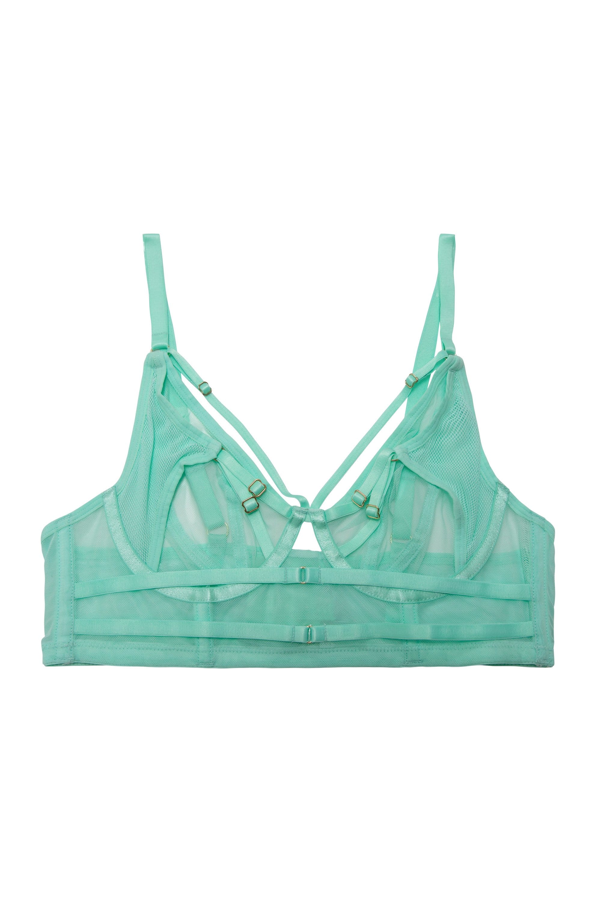 Eddie Aqua Crossover Wrap Bra