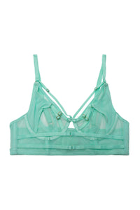 Eddie Aqua Crossover Wrap Bra
