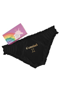 Gemini Chiffon Star Sign Knickers