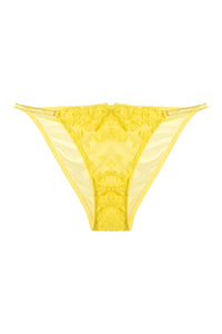 Audre Yellow Embroidery Brief