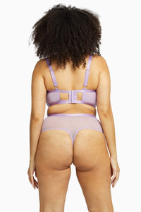 Fenella Lace and Net Longline Bra Curve