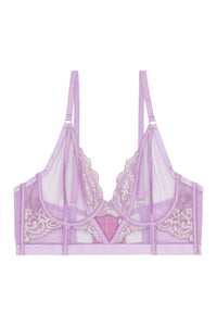 Fenella Lace and Net Longline Bra Fuller Bust