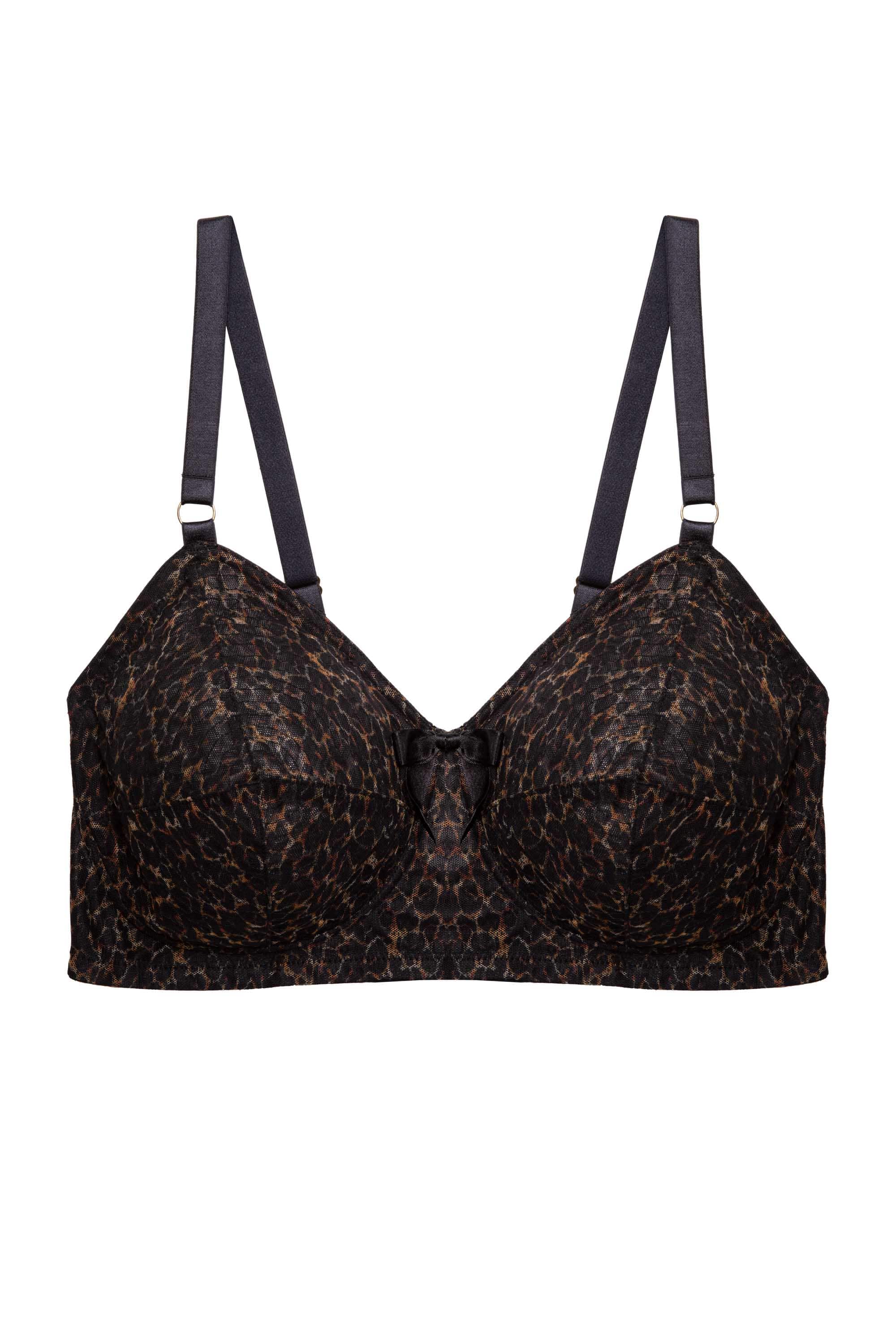 Hazel Leopard Print Bullet Bra