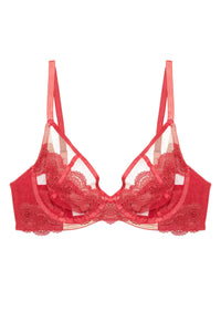Maisie Red Balconette Bra
