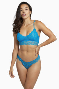Ariana Aqua Blue Everyday Lace Bralette