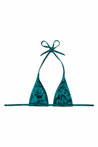 Wolf & Whistle Hannah Teal Triangle Bikini Top