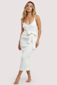 Lounge Ivory Knitted Rib Dress