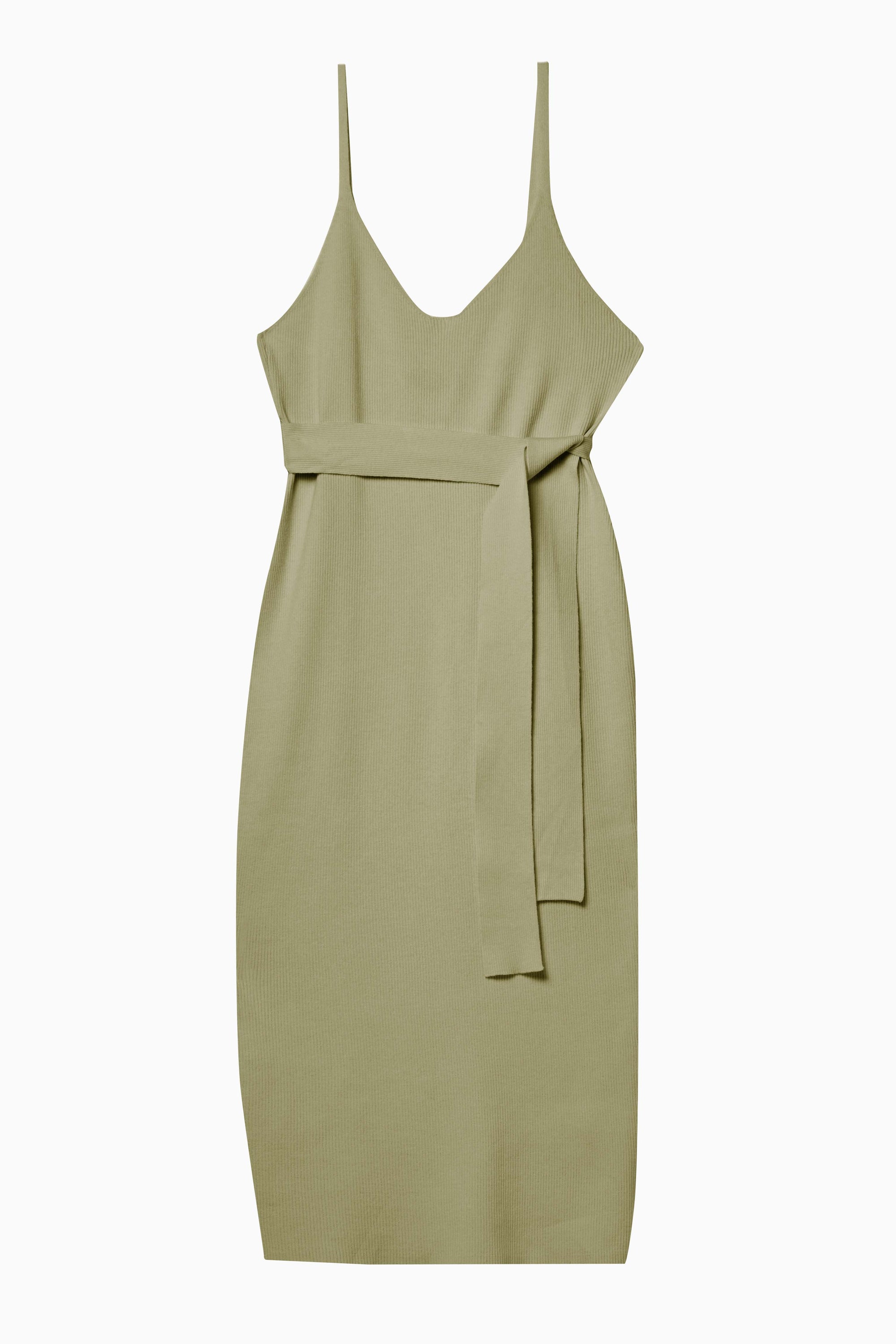 Lounge Khaki Knitted Rib Dress
