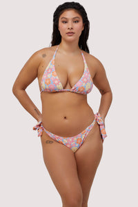 Floral Tie Side Bikini Bottom