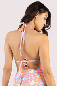 Floral Triangle Bikini Top Fuller Bust Exclusive