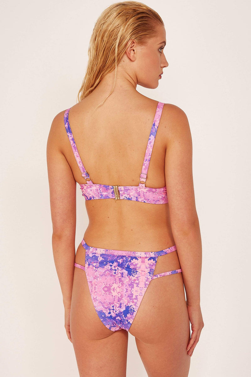 Neon Tie Dye Bikini Top